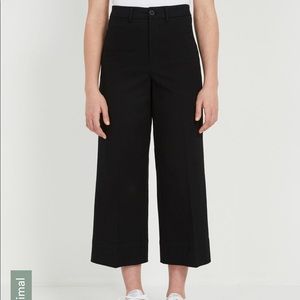 Frank and Oak Josephine black pants cropped.
